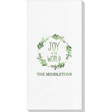 Joy to the World Wreath Deville Guest Towels