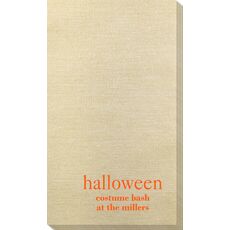 Big Word Halloween Bamboo Luxe Guest Towels