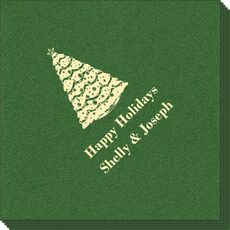 Christmas Tree Linen Like Napkins