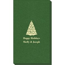 Christmas Tree Linen Like Guest Towels