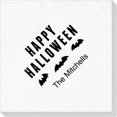 Happy Halloween Bats Deville Napkins