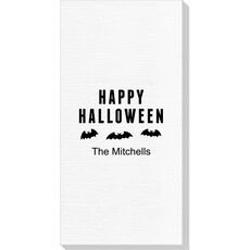 Happy Halloween Bats Deville Guest Towels