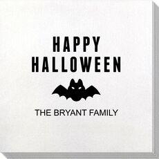Happy Halloween Bat Bamboo Luxe Napkins