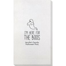 I'm Here For The Boos Bamboo Luxe Guest Towels