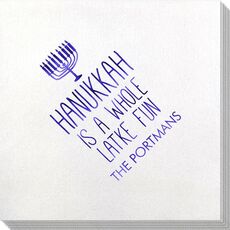 Latke Fun Hanukkah Bamboo Luxe Napkins