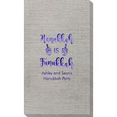 Hanukkah Is Funukkah Bamboo Luxe Guest Towels