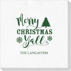 Merry Christmas Y'all Deville Napkins