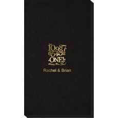 New Year's Countdown Linen Like Guest Towels