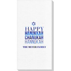 Hanukkah Chanukah Deville Guest Towels