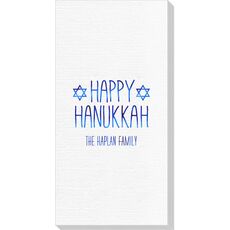 Hanukkah Jewish Stars Deville Guest Towels