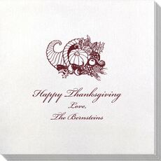 Thanksgiving Horn Bamboo Luxe Napkins