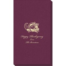 Thanksgiving Horn Linen Like Guest Towels