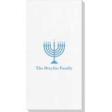 Lights of the Menorah Deville Guest Towels