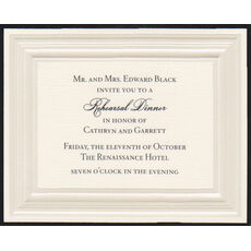 Monaco Opulance Reception Cards - Raised Ink