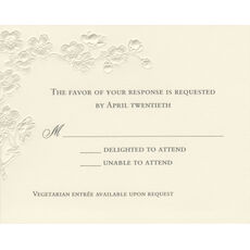 Radiant Blooms Response Cards - Raised Ink
