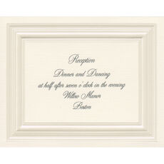 Mon Ami Pearl Frame Reception Cards - Raised Ink