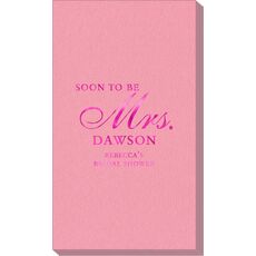 Elegant Soon to be Mrs. Linen Like Guest Towels