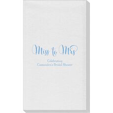 Miss To Mrs Linen Like Guest Towels