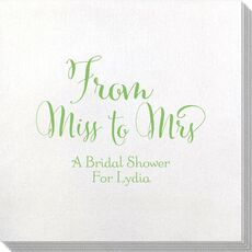 From Miss to Mrs Bamboo Luxe Napkins