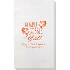 Gobble Gobble Y'all Bamboo Luxe Guest Towels