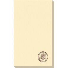 Petite Double Circle Monogram Linen Like Guest Towels