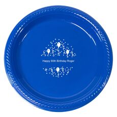 Balloons and Streamers Plastic Plates