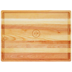 Circle Initials Master Wood Cutting Board