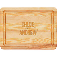 Modern Couple Small 10-inch Master Wood Bar Board