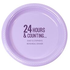 24 Hours and Counting Plastic Plates