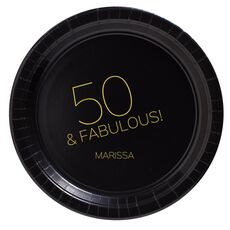 50 & Fabulous Paper Plates