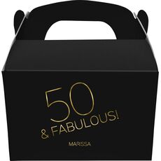 50 & Fabulous Gable Favor Boxes