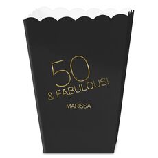 50 & Fabulous Mini Popcorn Boxes