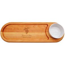 Grapevine Dip & Serve 21-inch Wood Board