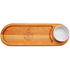 Anchor Name Dip & Serve 21-inch Wood Board