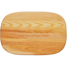 Your Text Medium 15-inch Wood Cutting Board