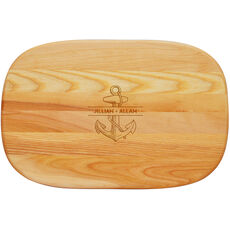 Anchor Name Medium 15-inch Wood Cutting Board