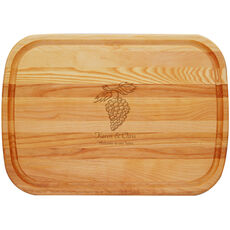 Grapevine Large 21-inch Wood Cutting Board