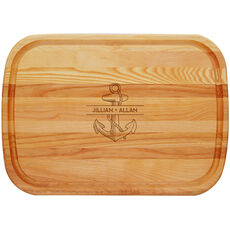 Anchor Names Large 21-inch Wood Cutting Board