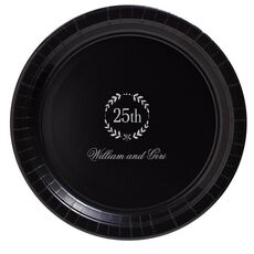 25th Wreath Paper Plates