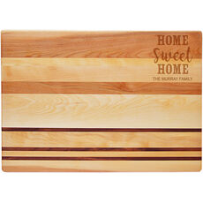 Home Sweet Home Horizon Large 20-inch Wood Cutting Board
