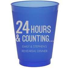 24 Hours and Counting Colored Shatterproof Cups