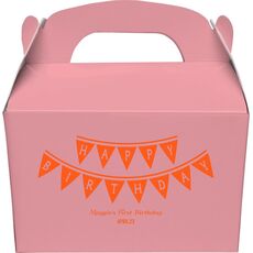 Birthday Banner Gable Favor Boxes