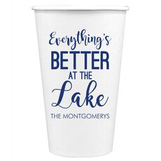 Better at the Lake Paper Coffee Cups