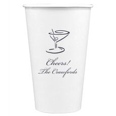 Classic Martini Paper Coffee Cups
