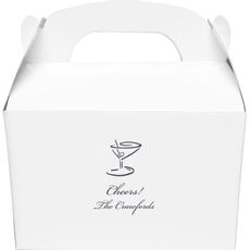 Classic Martini Gable Favor Boxes
