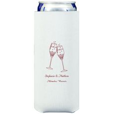 Champagne Crystal Toast Collapsible Slim Huggers