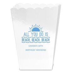 All You Do Is Beach, Beach, Beach Mini Popcorn Boxes