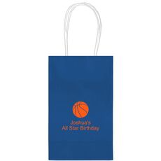 Basketball Medium Twisted Handled Bags