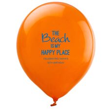 The Beach is My Happy Place Latex Balloons
