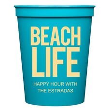 Beach Life Stadium Cups